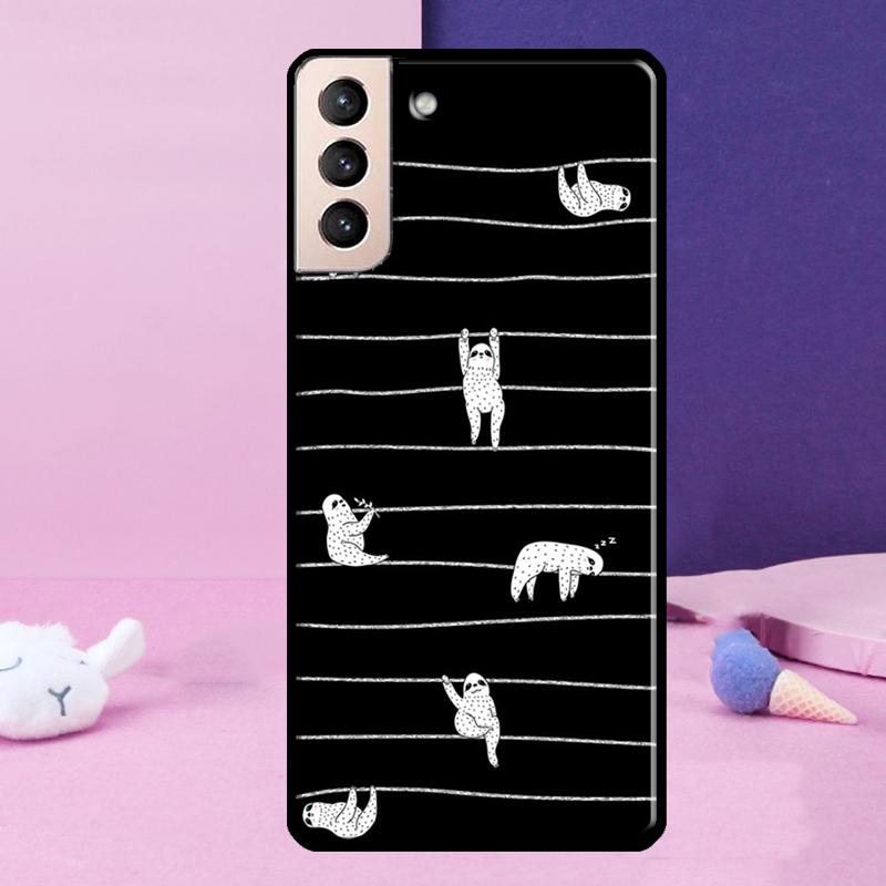 Чехол для телефона с ленивцем, милое животное, для Samsung Galaxy S25 S24 Ultra S9 S10 S20 S21 S22 Plus S23 FE S24 FE
