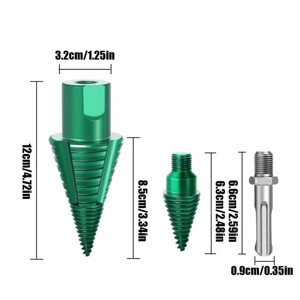 Round Shank Firewood Splitter Drill Bit Square Shank Woodworking Drill Bit Woodworking