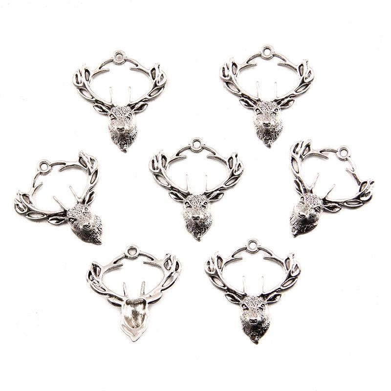 Подвески из цинкового сплава в виде головы оленя, змеи и хамелеона – 5 стилей изысканных старинных серебряных ювелирных аксессуаров своими руками