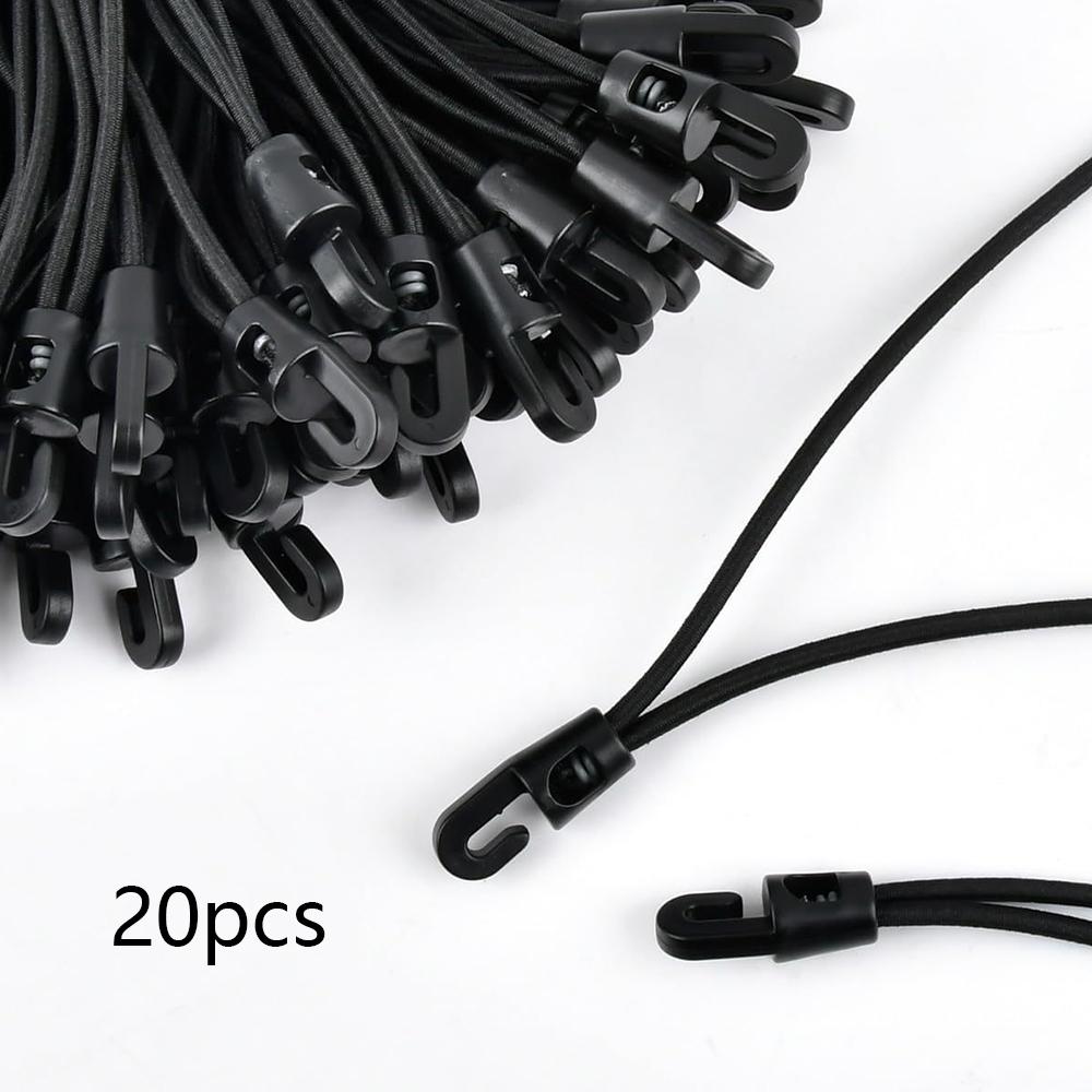 Новый 20 шт 25 см эластичный шнур с крючками для брезентов, палаток, сеток, кемпинга