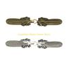 92MF Feathered Alloy Cardigan Button Antique Sweater Button Pin Sweater Shawl Fasteners Button for Cardigan Shawl Decoration