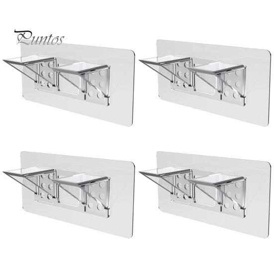 4 шт. самоклеящаяся опора для полки, свободные колышки для полки, прочные несущие, простая установка, поддержка полки для книжной полки
