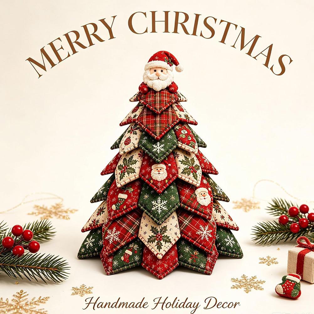 DIY Quilted Christmas Tree Kit Complete Kit With All Essential Materials Cozy Living Room Tabletop Decor Hand-Made For Friends