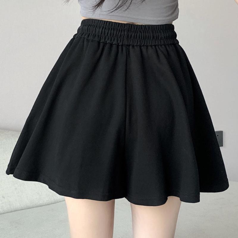 Женские летние модные шорты, однотонные спортивные шорты, повседневные универсальные брюки с высокой талией, шорты на улице