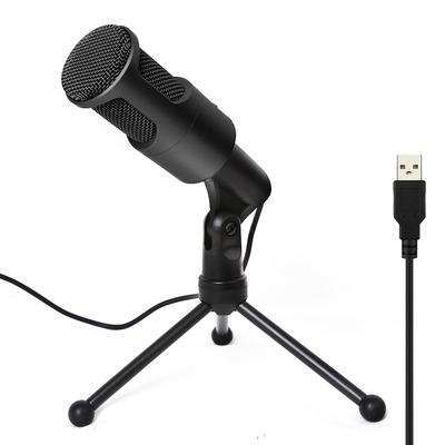 USB-микрофон LOKUKA PC-микрофон конденсаторный микрофон всенаправленный микрофон на стойке USB-микрофон с функцией отключения звука Совместим с