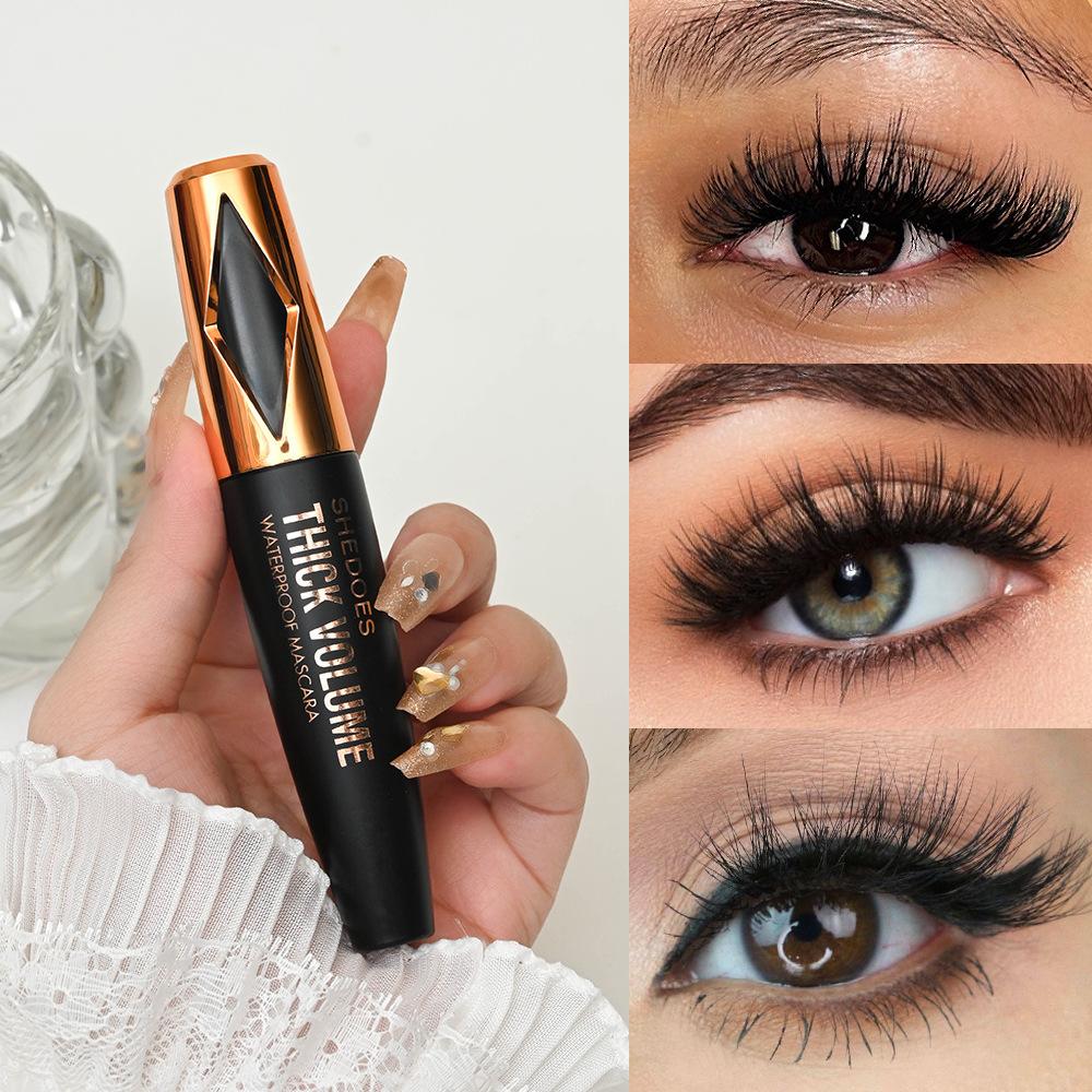 5D Водостойкая тушь для ресниц Удлиняющая тушь для ресниц Черная шелковая тушь для ресниц Женская косметика Водостойкая тушь для ресниц