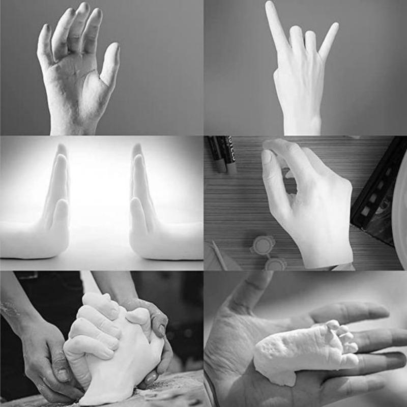Couple Hand Mold Set, Plaster Hand Mold Casting Set for Holiday Events, Weddings, Couple Gifts