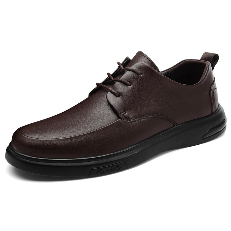 High Quality Men Genuine Leather Shoes Versatile Men's Casual Shoes Fashion Brand Man Oxford Shoes Lace Up Formal Dress Footwear