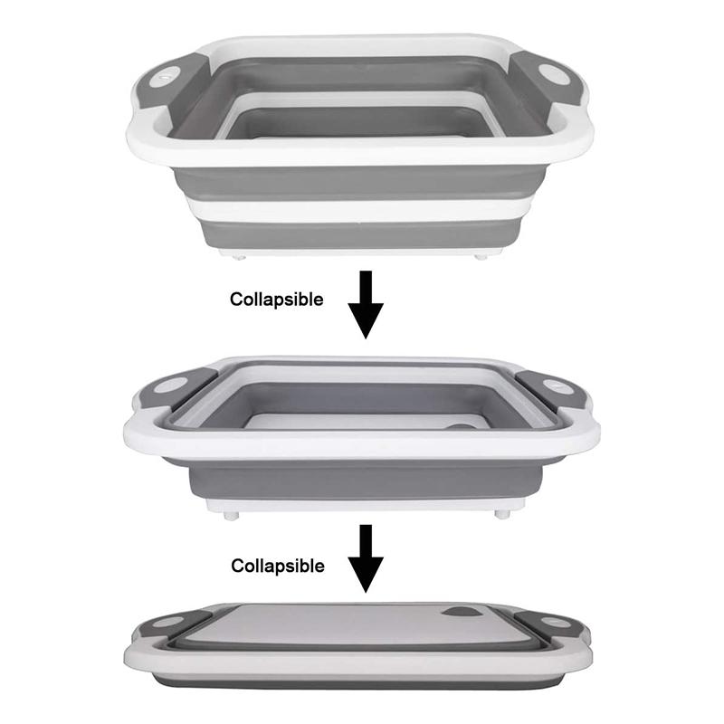 Многофункциональная складная разделочная доска для ложек Многофункциональная складная разделочная доска из силикона Разделочная доска для мытья посуды