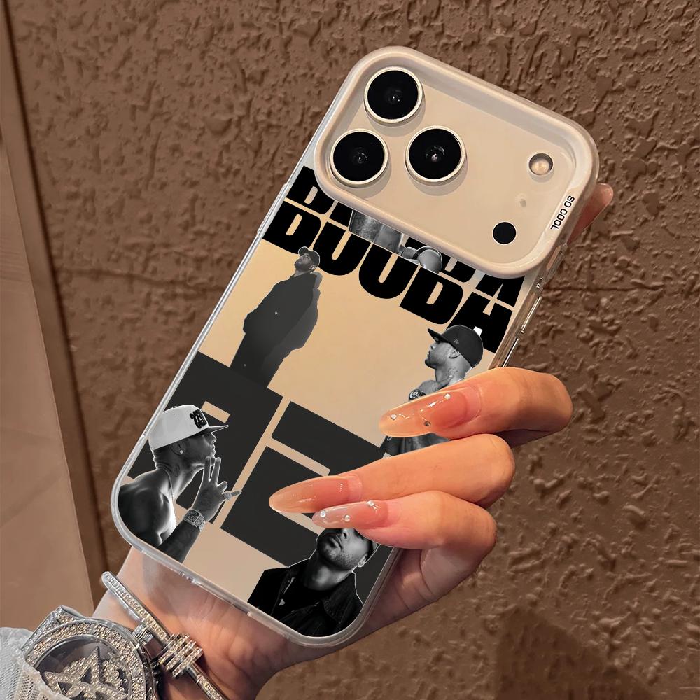 B-Booba Singer Phone Case For iPhone 17 16 15 14 13 12 11 Pro Max Air Matte Laser Aurora Shockproof Funda