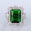 Huitan Noble Green Cubic Zirconia женские кольца новый современный дизайн роскошные кольца свадьба годовщина вечеринка дамы ювелирные изделия подарки