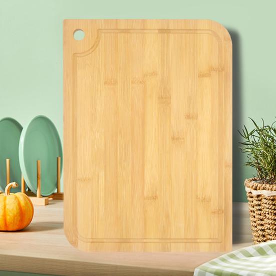 Bamboo Cutting Boards for Kitchen Double-Sided Chopping Board Large Multi-Functional Fruit Cutting Board for Meat Vegetables Charcuterie Board