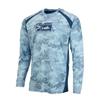 Mens Long Sleeve Fishing Shirt Quick-Dry Breathable UV Protection T-Shirt Casting Angling Outdoor Sports