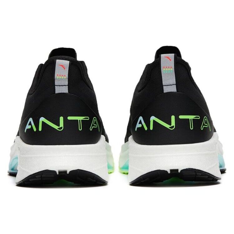 Anta Mach 3.0 противоскользящие прочные низкие профессиональные кроссовки для бега для мужчин черные зеленые 112325583-11