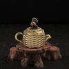 Mini Teapot Sculpture Ornament Sturdy Birthday Gift Antique Chinese Statue Feng Shui for