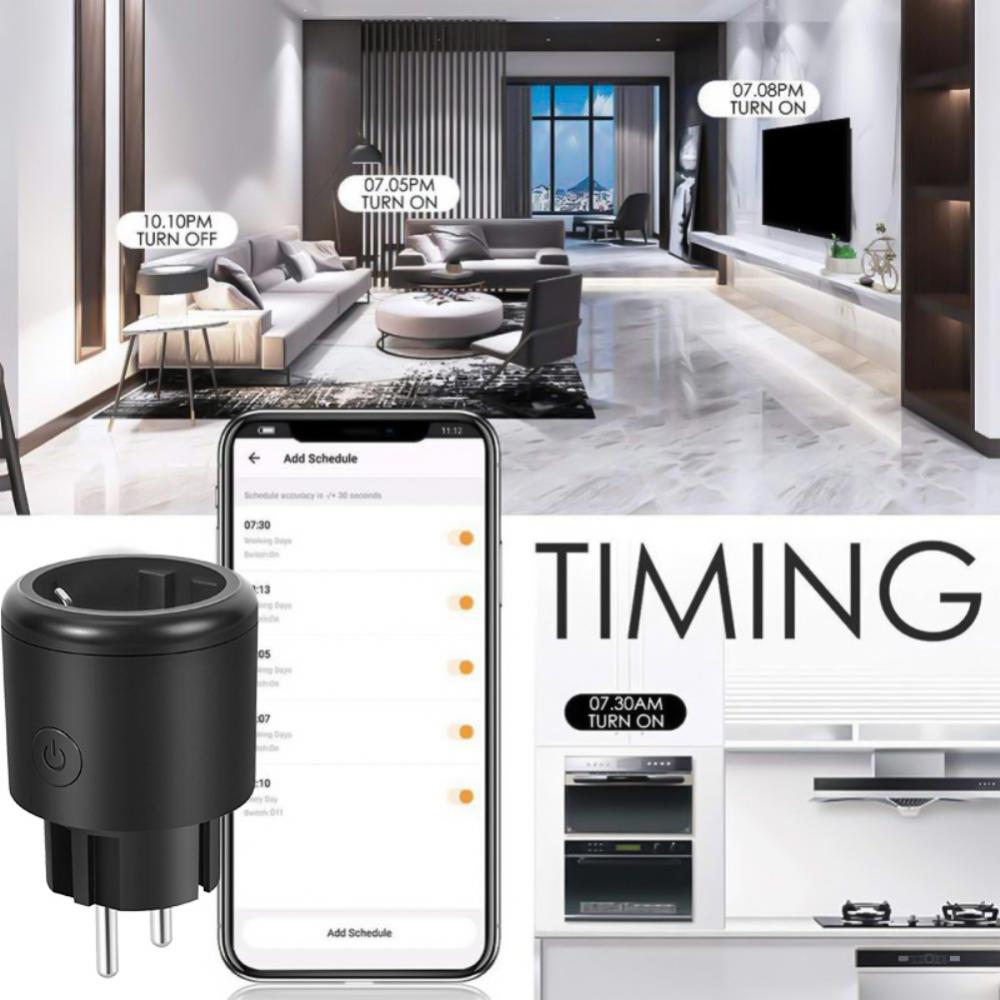 Corui Tuya Wi-Fi умная розетка европейского стандарта 16a умный таймер монитор питание приложение Smart Life беспроводная удаленная работа с Alexa Google Home