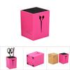 Professional Salon Combs Case Hair Clips Storage Box Hairdressing Scissors Holder (Rose Red)
