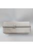 Women's Stylish and Useful Evening Dress Bag Shiny Beige Satin Silver Knot Stone Evening Dress Bag