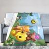 Wobbly Life Песочница Игровое Одеяло Мультяшное Забавное Фланелевое Новинка Теплое Плед Одеяла для Покрывала Украшение На Открытом Воздухе