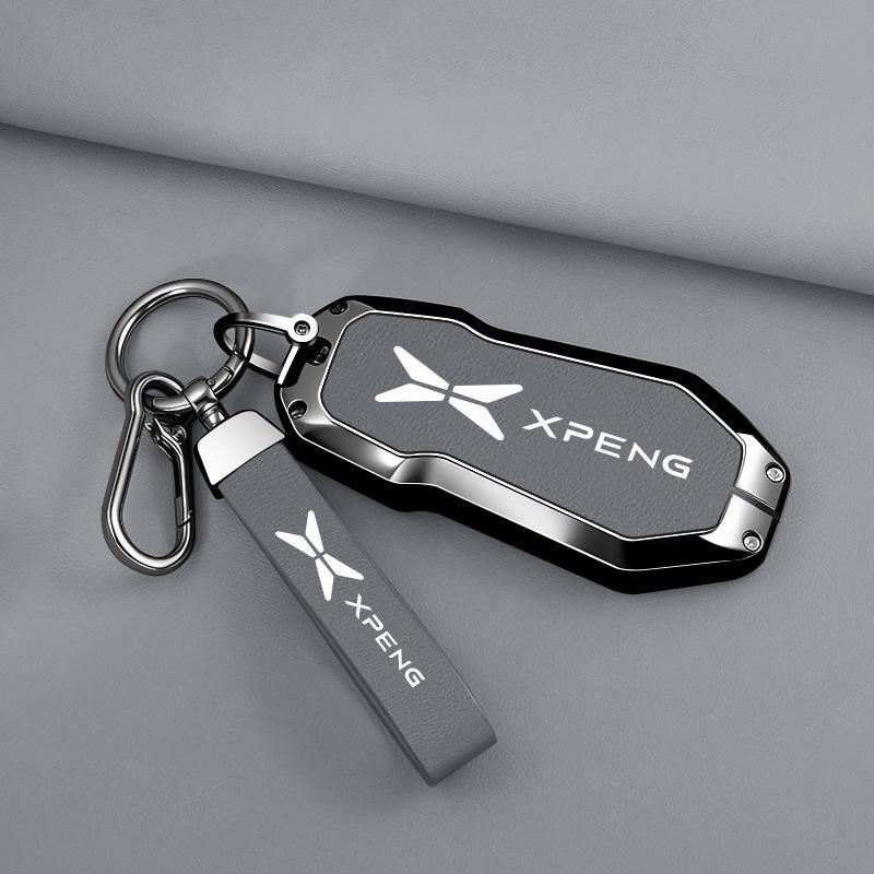 Xiaopeng X9 2026 Ультра Металлический Чехол для Ключа с Пряжкой для Пульта Дистанционного Управления - Новая Модель Защитный Чехол