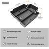 For 2024-2025 Chevy Silverado EV Work Truck (WT) Center Console Car Armrest Storage Box Tray Center Console Organizer Car Box