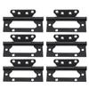3Set Door Hinge Zinc Alloy Flat Open Mute Bearing Hinges Window Furniture Hardware Fitting Black