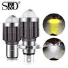10000Lm H4 LED Motorcycle H6 BA20D LED Motorcycle Headlight Bulbs CSP Lens White Yellow Hi Lo Lamp Scooter Accessories Fog Lights 12V