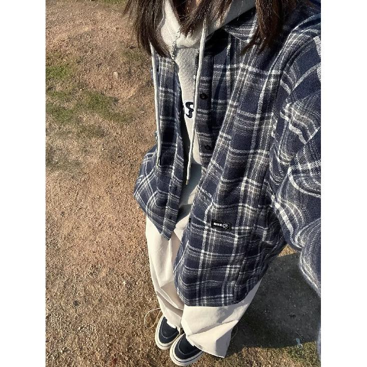 Рубашка с длинным рукавом с буквенным принтом 2024 года в японском стиле в стиле Гонконга, свободная рубашка для мальчиков, летнее модное универсальное повседневное пальто