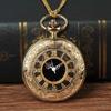 Large Gold Roman Quartz Pocket Watch
