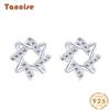 Tancise 925 Sterling Silver Zircon Earrings Drop Earrings For Women Wedding Party Gifts