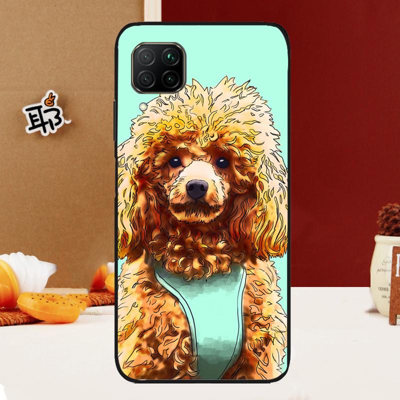 Cure Cartoon Poodle For Huawei Nova 12i 3i 7i 8i 11i 9 10 SE Y60 Y61 Y70 Y72 Y73 Y90 Y91 P20 P30 P40 Lite Case
