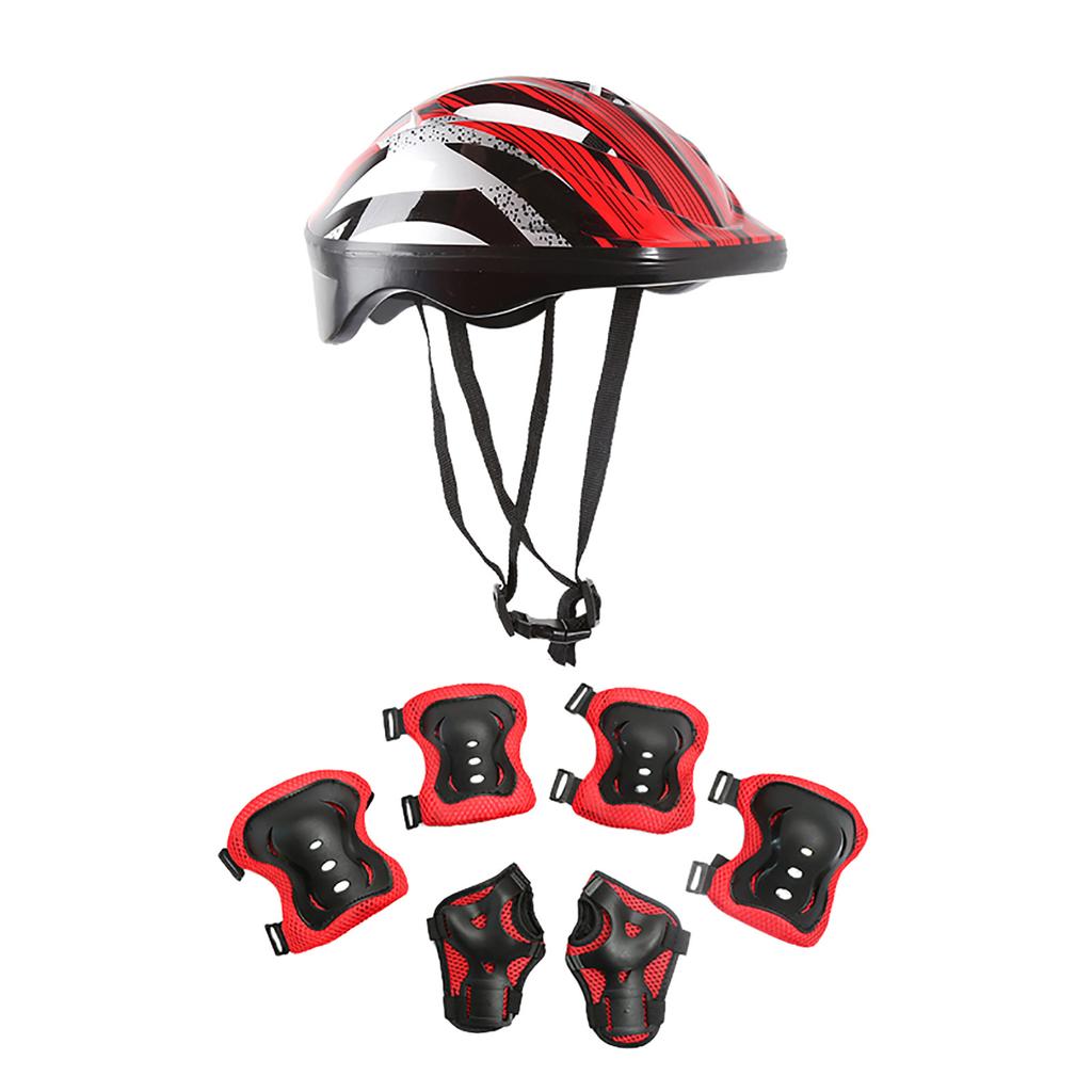 (проектор)7 шт./компл., детское защитное снаряжение для катания на коньках, детский защитный шлем, наколенник