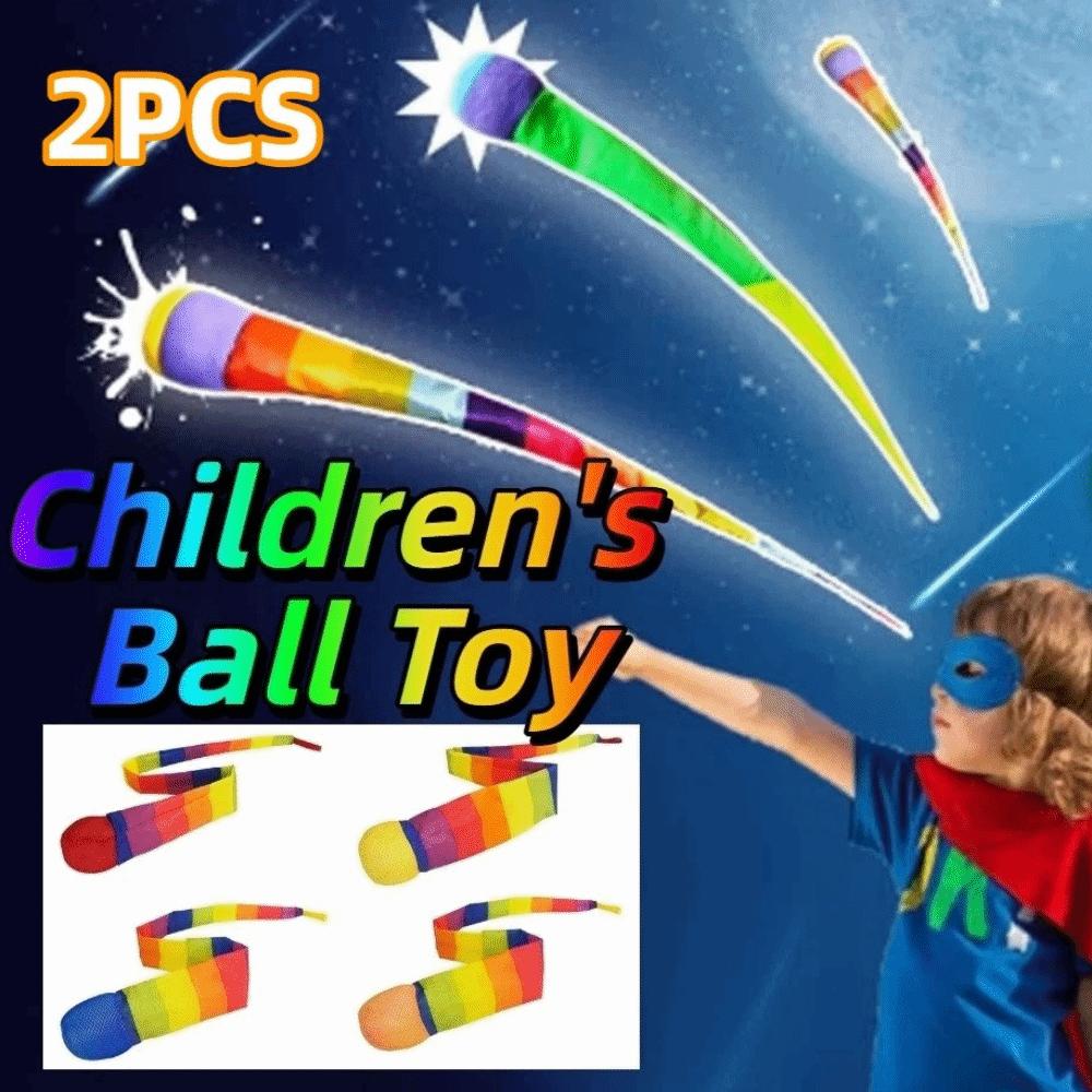 2Pcs Soft Ball Soft Tail Meteor Ball Safe Catch Children's Ball Toy  Sensory Training