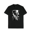 Мужская черная ретро-футболка 'Клан Сопрано' для летней повседневной моды, подходит как для мужчин, так и для женщин