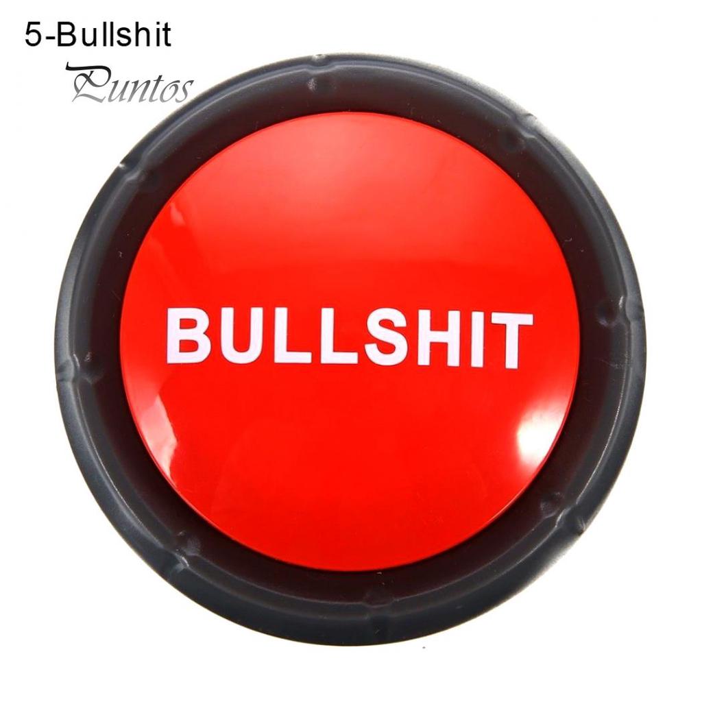 Bullshit Maybe No Sorry Yes Sound Talking Button Home Office Party Funny Gag Toy