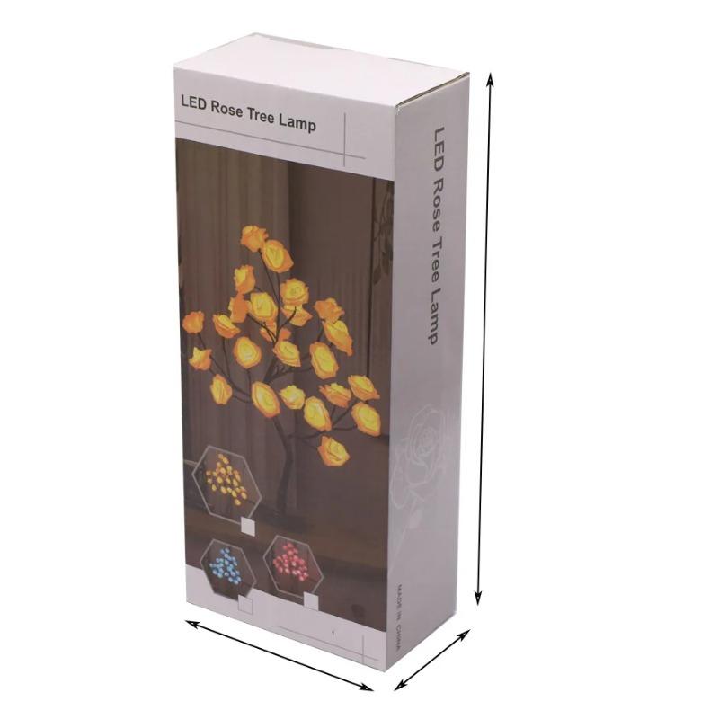 Съемная светодиодная лампа в виде розового дерева, работающая от USB, с праздничным настольным дизайном, украшением стола, небольшим ночником, подарком на день рождения, для комнаты