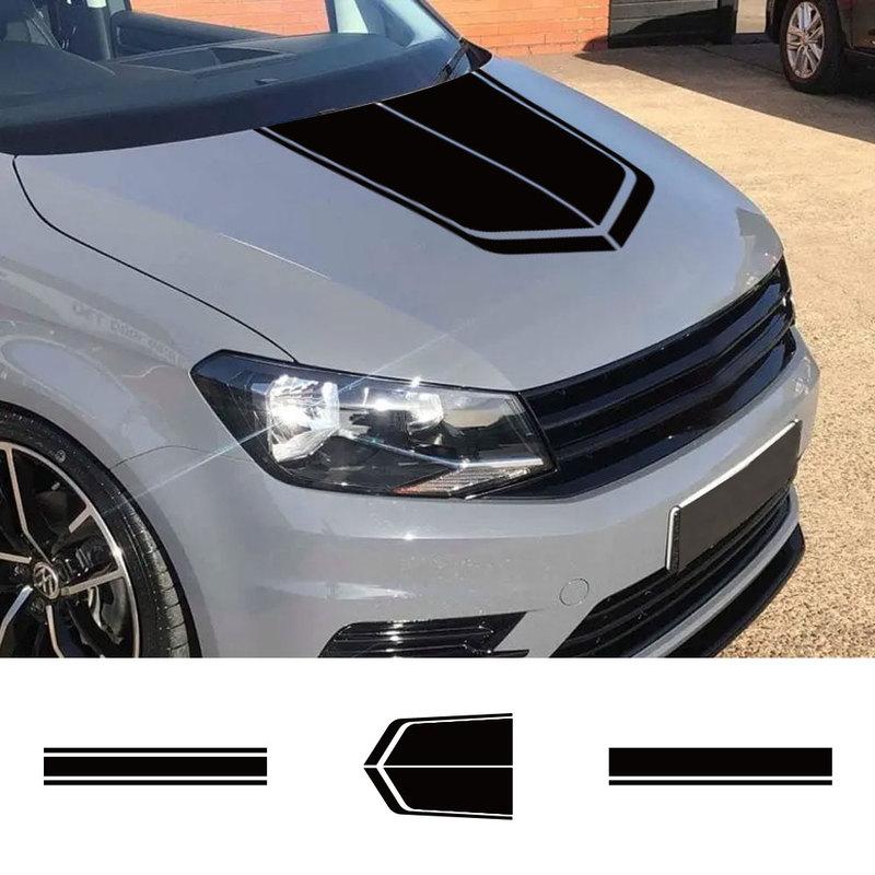 Наклейки на капот автомобиля для Volkswagen VW Caddy MK1 MK2 MK3 MK4 4 3 2 Maxi Kombi Фургон-кемпер Покрытие двигателя Виниловые наклейки Аксессуары