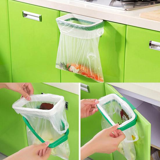 Yousheng Trash Bag Hanger Convenient Saving Space Plastic Hanging Storage Garbage Bag Holder for Kitchen
