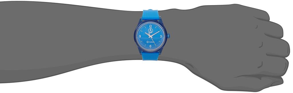 SmileSolar Solar Solar Urethane Q&Q Watch, Powered, Analog, Waterproof, Strap, Men's, Blue, RP10-008