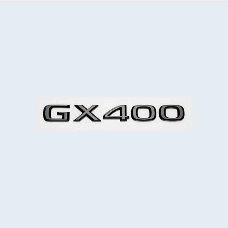 3D Trunk Emblem Badge Sticker for Lexus GX400 GX460 GX470 Letters Rear Logo ABS Chrome Silver/Glossy Black