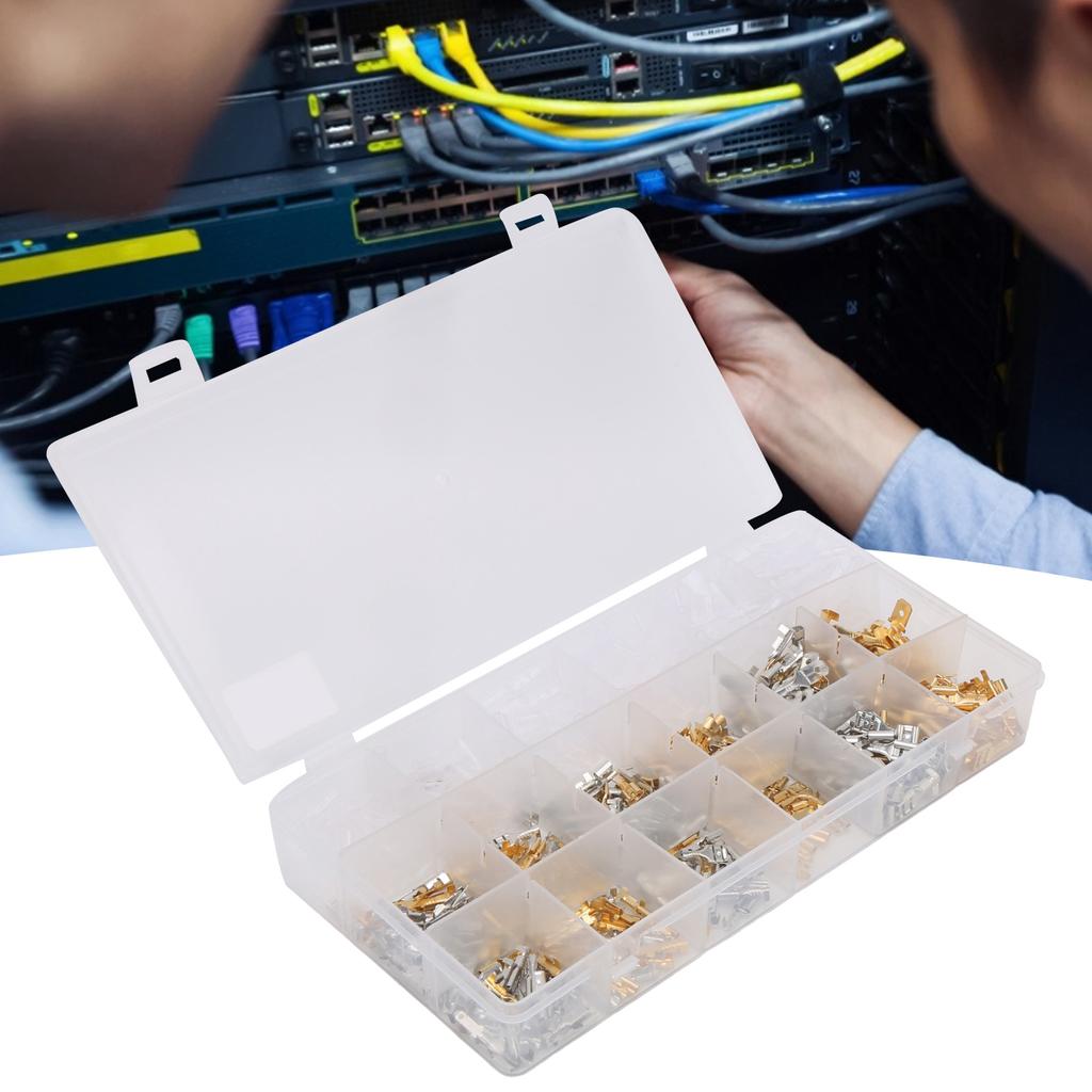 540Pcs Wire Connectors Kit Spade Terminals Set Industrial Accessories 2.8/4.8/6.3Type