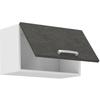 Meuble hotte porte basculante - Gris mat - L 60 x 31,6 x H 36 cm - LASSEN