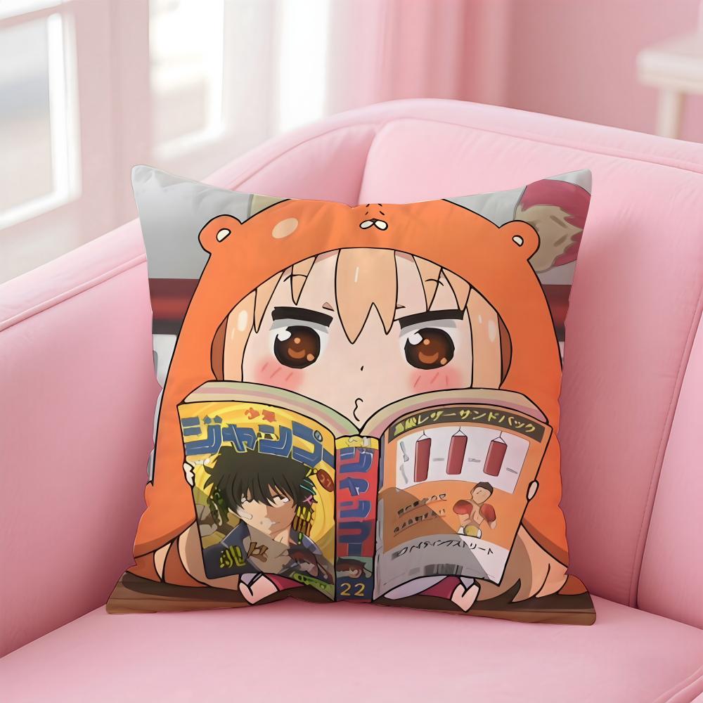 HHimouto Umaruchans animation cartoon Cushion Cover Pillow Case Soft Friendly Fabric Concealed Zipper