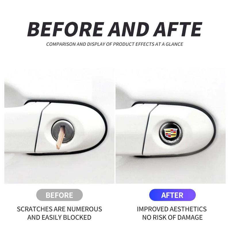 2/5/10 шт. 15 мм Наклейки на замочную скважину автомобильного замка Декор Защита для логотипа Cadillac Escalade CTS ATS SRX XTS XT5 STS CT5 CT6 BLS XLR