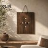 Pre-drilled Plant Hanger Staghorn Fern Board, Mounting Board with Pre-Drilled Holes, Geometric Designs, Hanging Vertical Holder for Home Office