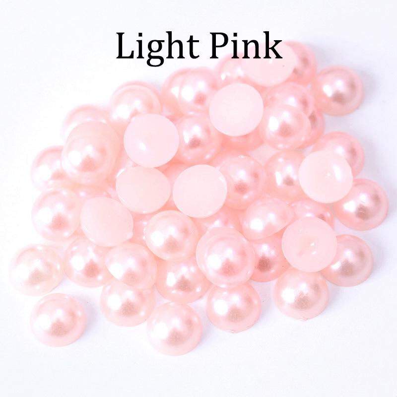 2, 3, 4, 5, 6, 8, 10, 12, 14 мм, круглые полубусины с искусственным жемчугом для изготовления ювелирных изделий, женские аксессуары для дизайна ногтей, сделай сам