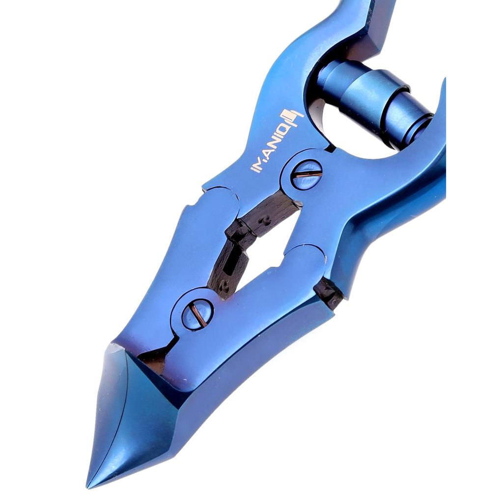 Nail Nippers For Thick Ingrown Nails Cuticle Clippers Scissors Manicure Spa Salon Blue