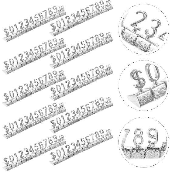 10pcs Display Cube Blocks for Retail Shop Metal Pricing Label Stand Blocks for Jewelry Easy to Clean and Change Pricing Tags Strong Material Smooth