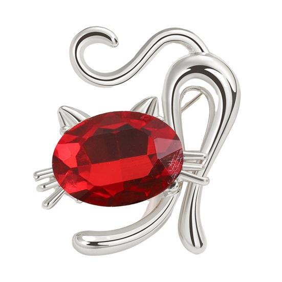 Элегантная блестящая брошь с инкрустацией стразами, яркий цвет, милый кот, булавка, шаль, шарф, значок на воротник, аксессуары для костюма