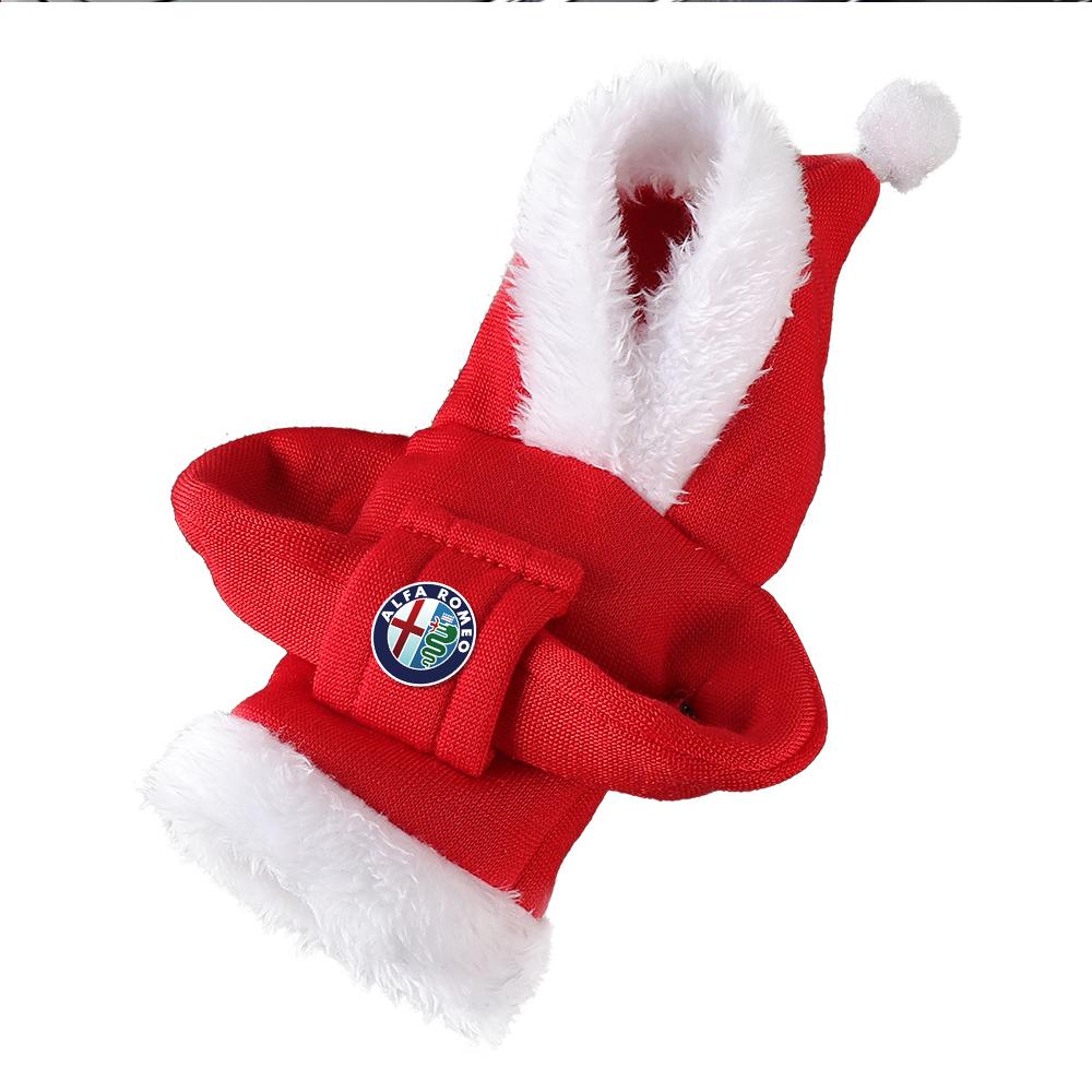 Car Gear Shift Knob Cover Handle Gear Sweatshirt Change Lever Cover Christmas for Alfa Romeo Giulia MiTo Stelvio Tonale 147 156